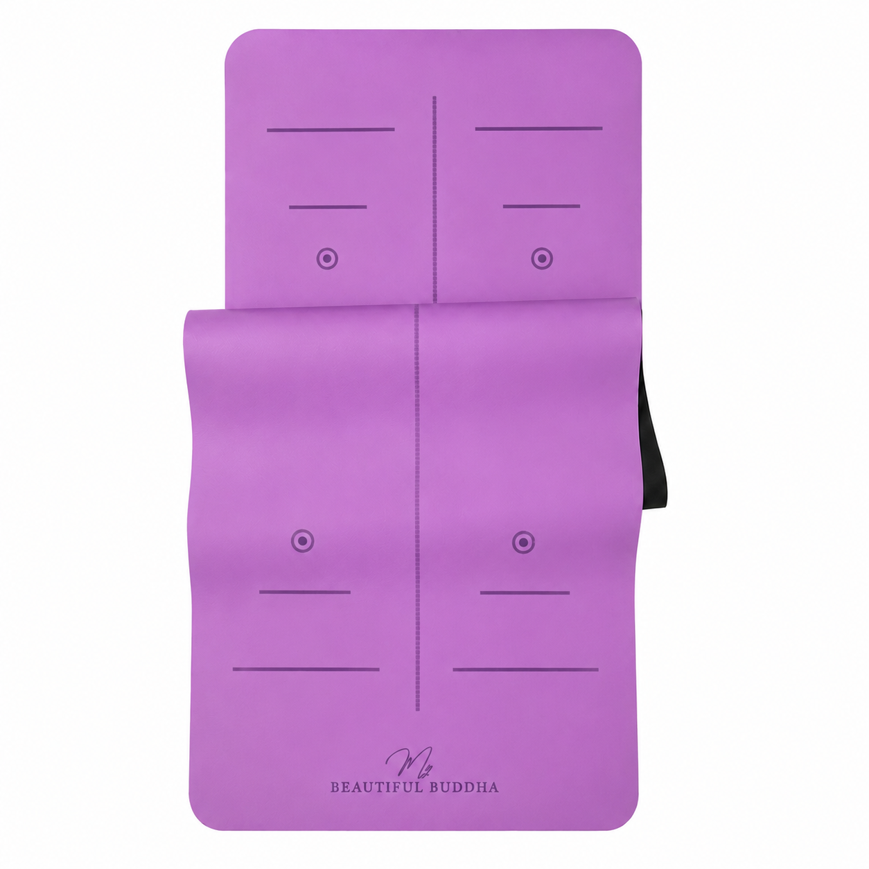 Premium Yoga Mat - Purple Iris + Carry Stretch Strap