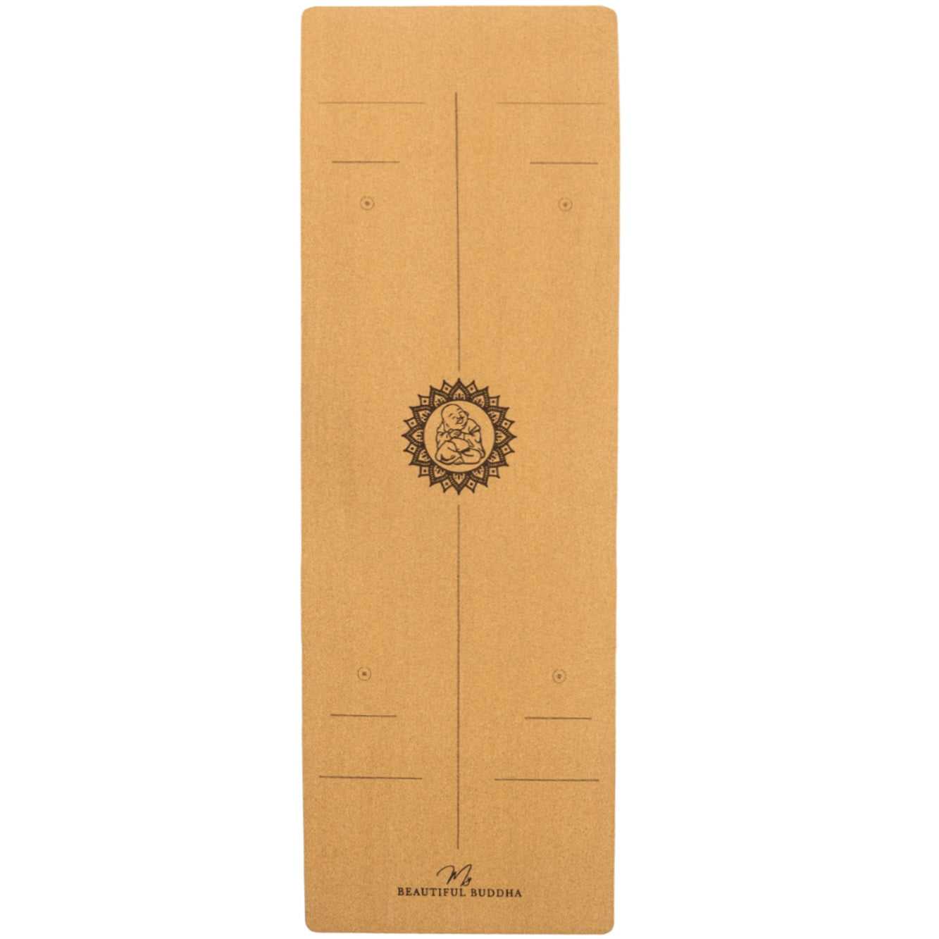 Premium Yoga Mat - Organic Cork + Carry Stretch Strap