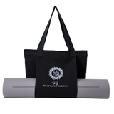 Shadow Cotton Tote Bag With Yoga Matt Holder