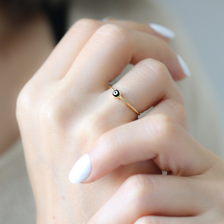 Handcrafted Sterling Silver Evil Eye Ring