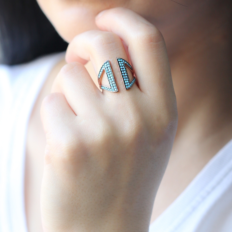 Adjustable Sterling Silver Turquoise Ring
