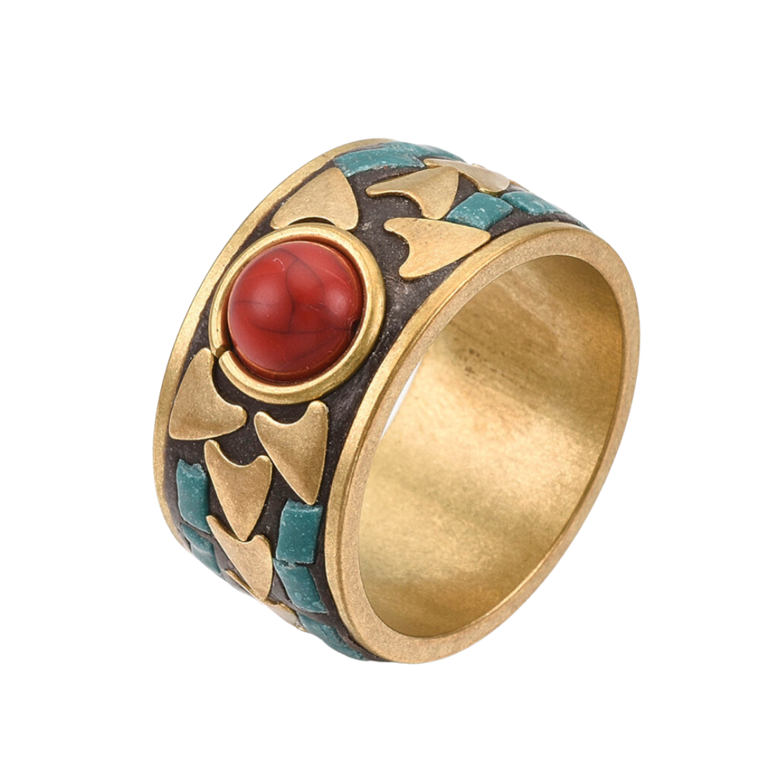 Handmade Indonesian Chunky Brass Ring