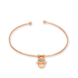 Handmade Sterling Silver Hamsa Cuff Bangle