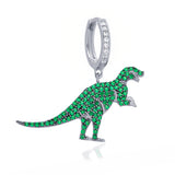 Sterling Silver Single Dinosaur Dangle Earring