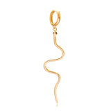 Sterling Silver Single Snake Hoop Earring