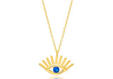 Gold Plated Sterling Silver Evil Eye Design Pendant