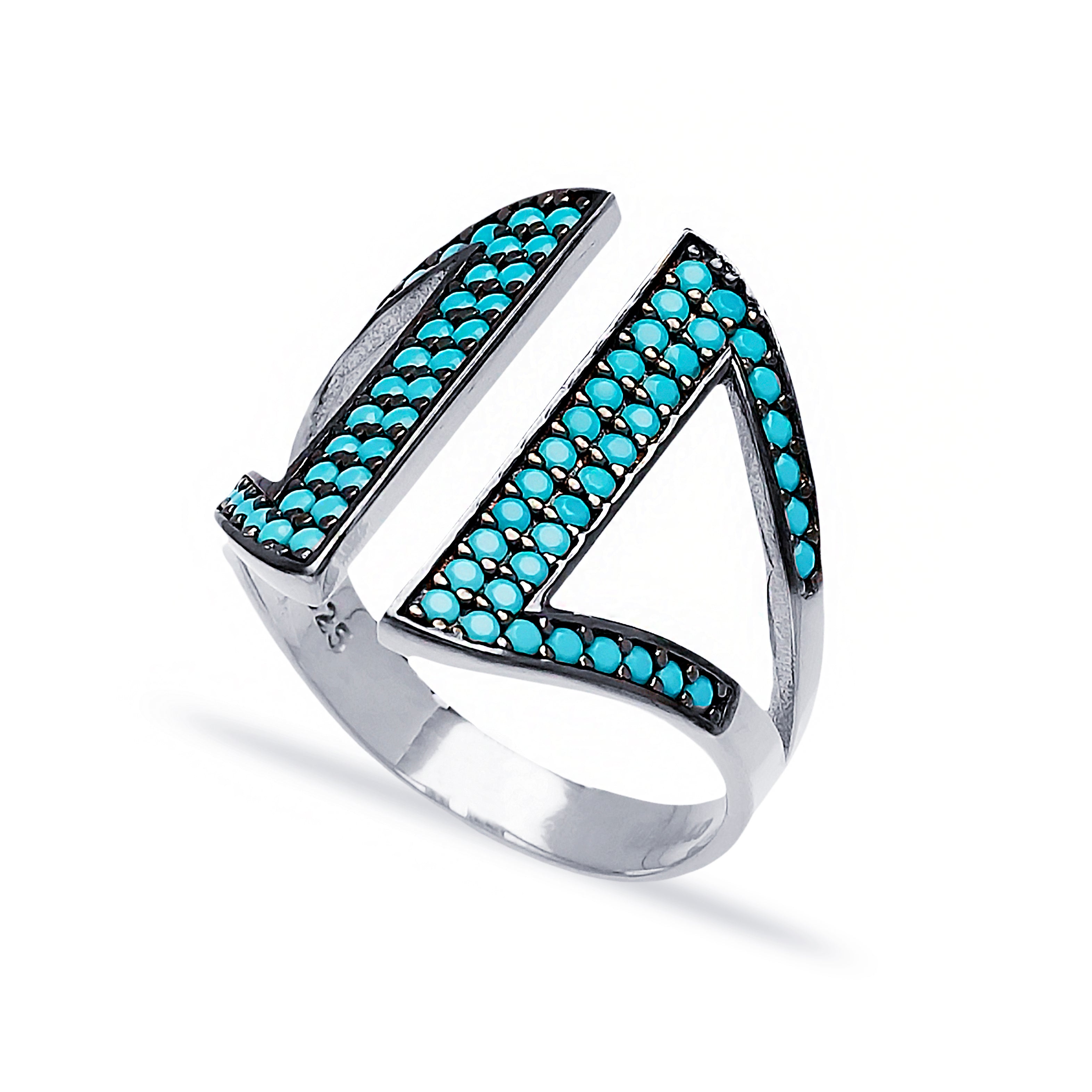 Adjustable Sterling Silver Turquoise Ring
