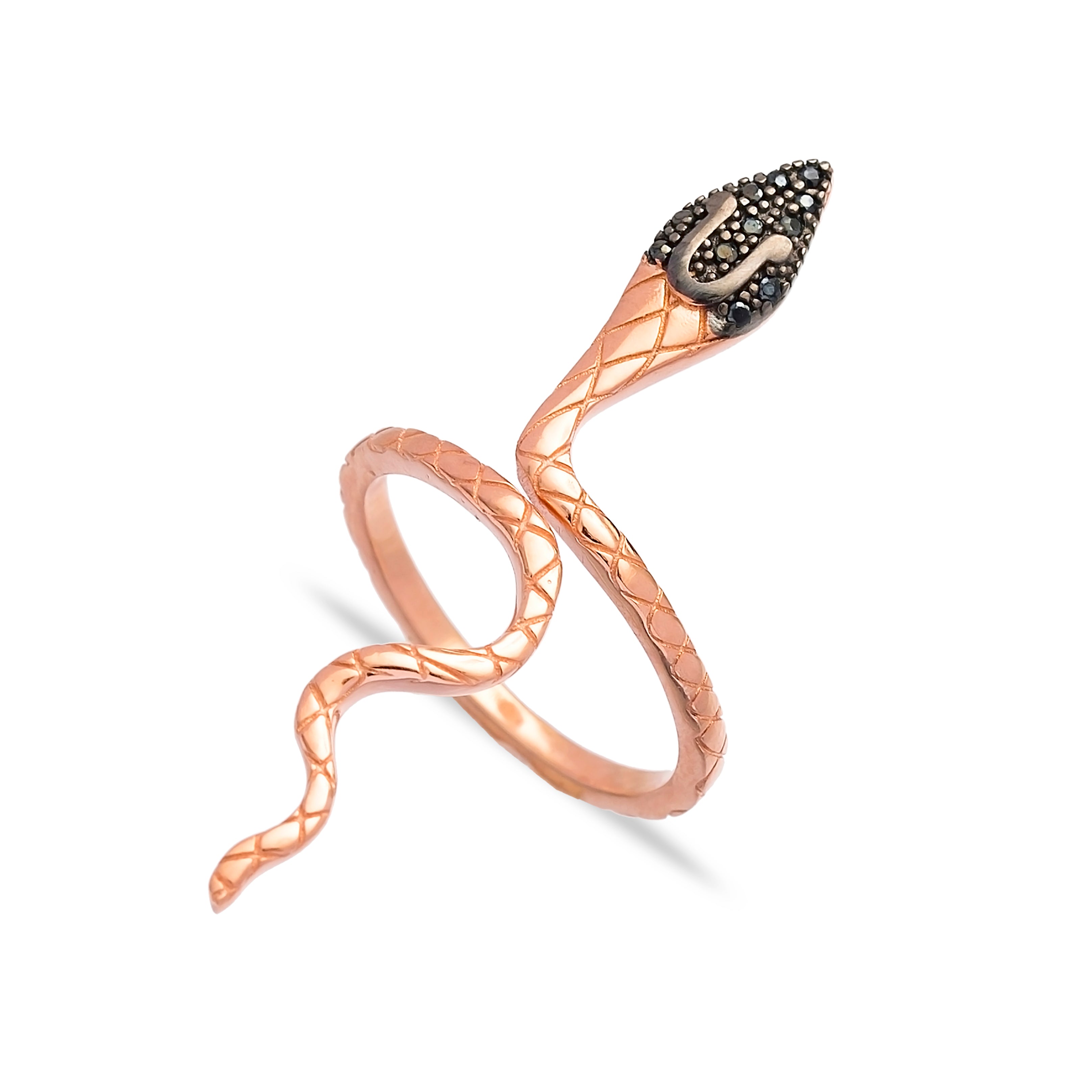 Adjustable Sterling Silver Snake Ring