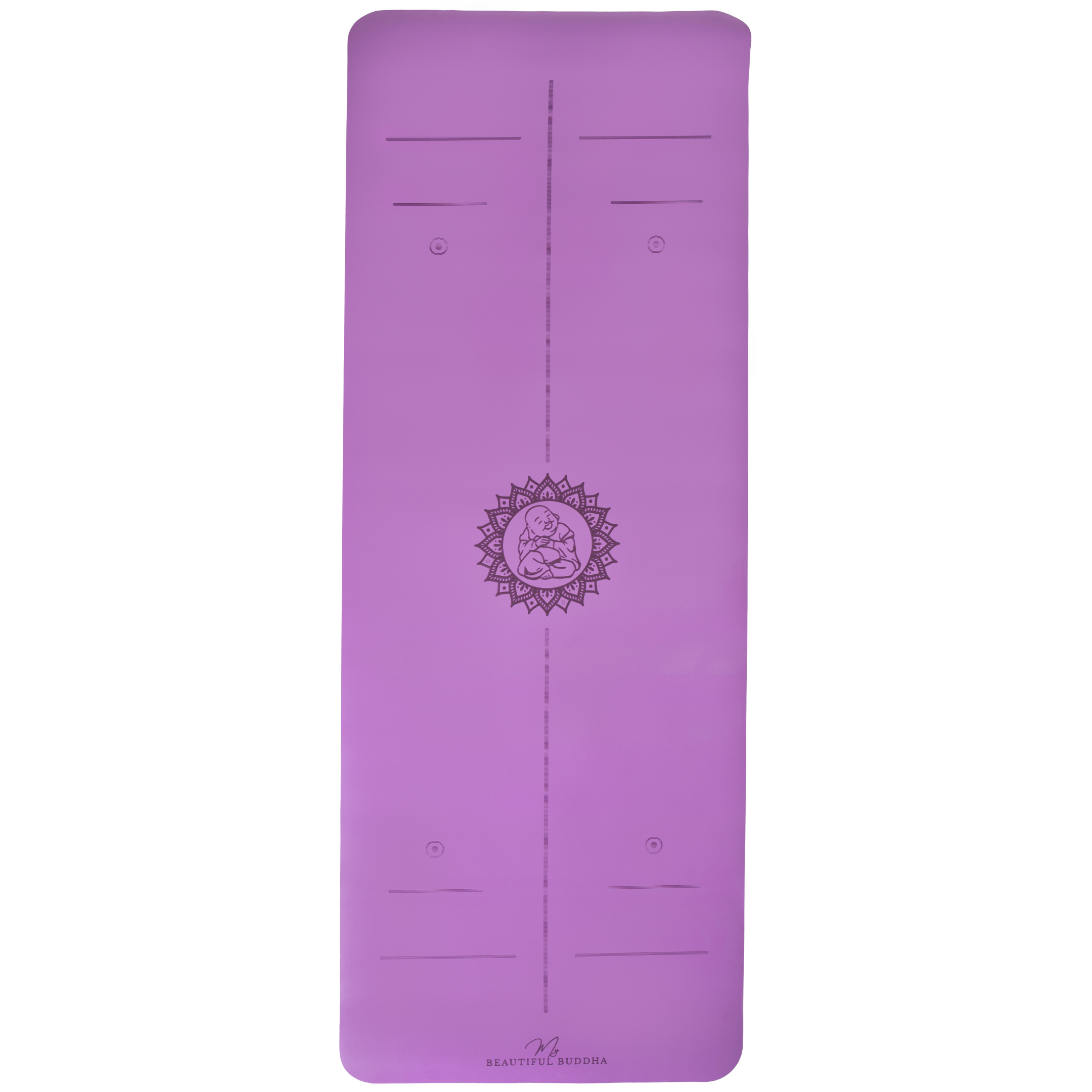 Premium Yoga Mat - Purple Iris + Carry Stretch Strap