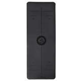 Premium Yoga Mat - Midnight Black + Carry Stretch Strap