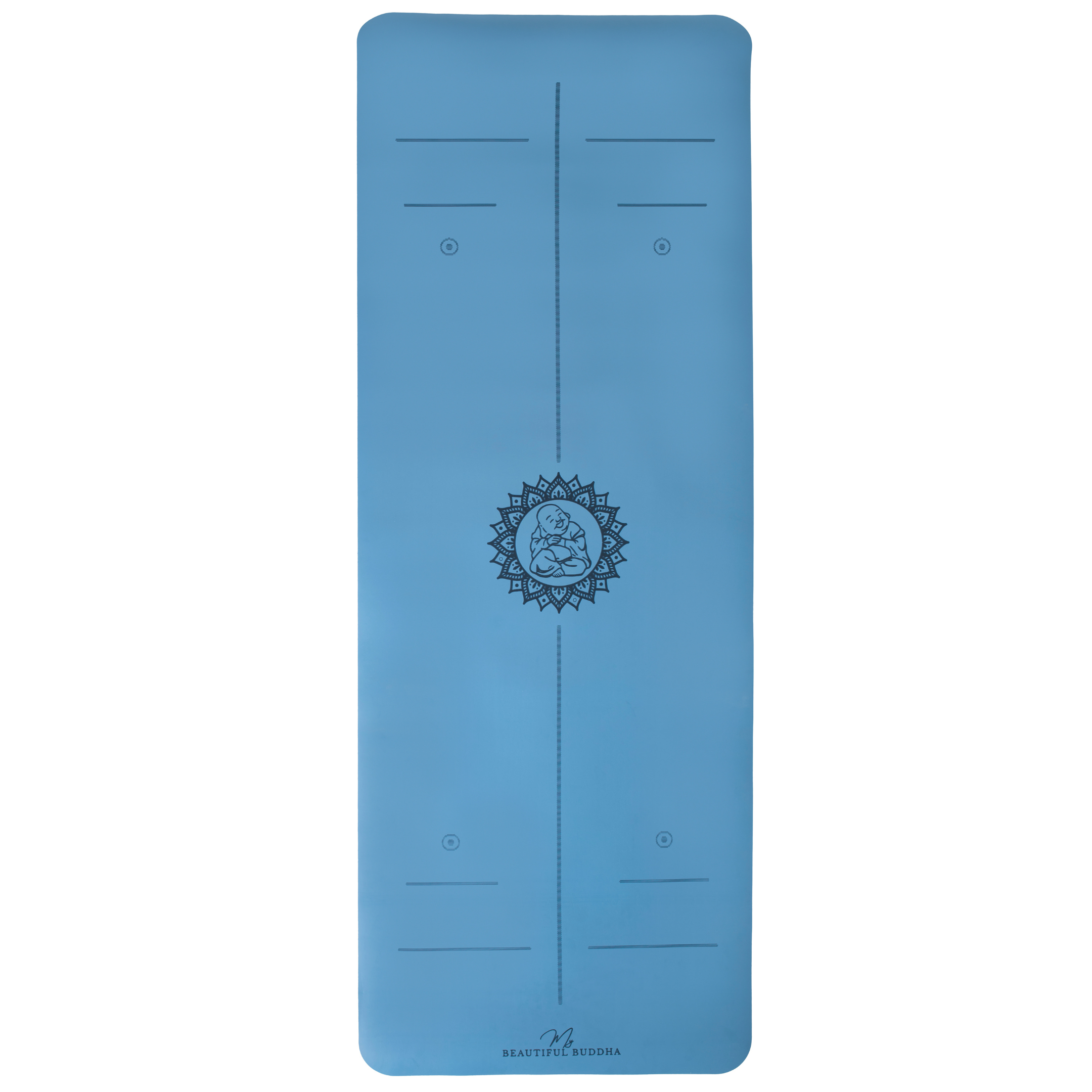 Premium Yoga Mat - Lapis Blue + Carry Stretch Strap