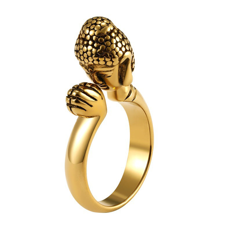 Praying Buddha Ring